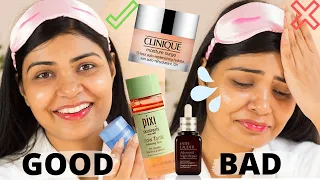 I tried Popular Skincare- Estee Lauder serum, Pixi glow tonic, Clinique, Face Shop, Laniege #india