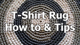 Crochet T Shirt Yarn Rug - How to & tips - Crochet Tutorial