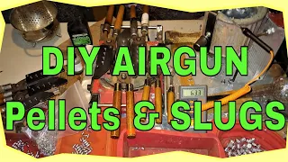 Air Rifle Pellets Slugs Part 2 Homemade DIY QUICK Demo How To Lead Casting #noebulletmolds 10% off !