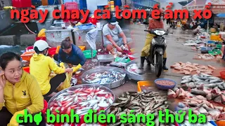 chợ bình điền vắng khách ngày chay ế ẩm cá tôm xổ rẻ