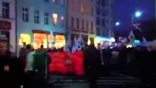 Demo gegen Räumung des Flüchtlingscamps am Oranienplatz