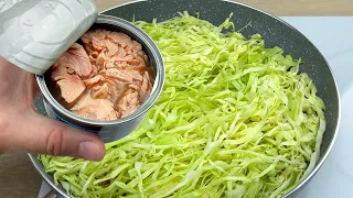 Do you have cabbage and canned tuna at home? 😋 2 Quick, easy and very tasty recipes # 159