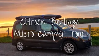 Van Tour! Citroën Berlingo Micro Camper Conversion | Full time van life