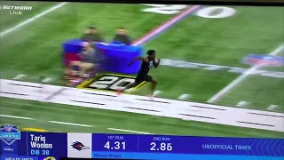 UTSA CB Tariq Woolen NFL Combine Workout 3.6.22 - Official 4.26 Forty Yard Dash (video: NFL Network)