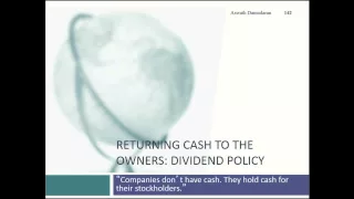 Session 21: Debt Design & First Steps on Dividends