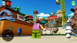 LEGO Dimensions - Krusty The Clown Free Roam Gameplay on The Simpsons World