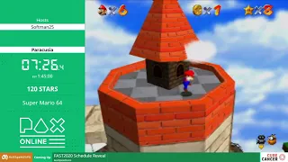 Super Mario 64 (120 Stars) by Paracusia (Aus vs the World @ PAX Online 2020)