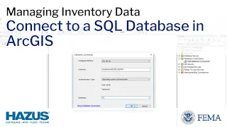 Hazus | Connect to a SQL Database in ArcGIS