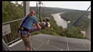 Harzdrenalin Megazipline - Seilrutsche an der Rappbodetal-Staumauer
