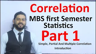 Correlation Introduction part 1 Formula and Definition MBS First Semester Statistics Solution