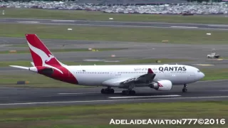 How Many Airbus A330s Can You Spot? -- Qantas Airbus A330-200 Takeoff