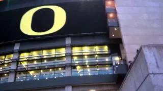 Autzen Stadium beauty shot walking into the football game