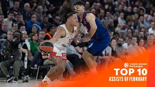 Top 10 Assists | February | 2023-24 Turkish Airlines EuroLeague