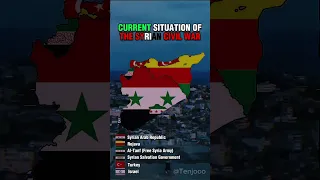 Current Situation of the Syrian Civil War 🇸🇾 #shorts #maps #mapping #countries #syria #war