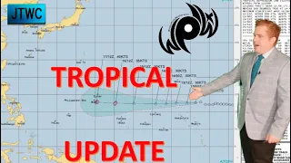 Tropical Depression 16W, plus a tropical wave near Luzon and rains across Japan, Westpacwx Update