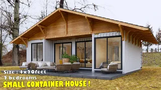 4x20ft Shipping Container Homes | small container house tour