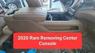 2019-2022 Ram 2500 3500 How to Remove Center Console