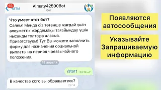 Как подать заявку на получение 42500 через телеграм бот