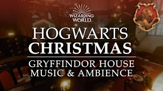 Hogwarts Christmas | Gryffindor House Music & Ambience, 10 Relaxing Scenes in 4K