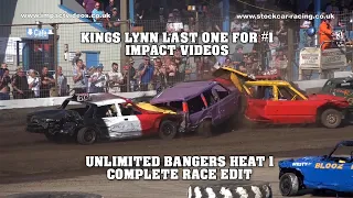 Kings Lynn Unlimited Bangers Heat 1 Complete Race Edit Impact Videos Last one for #1