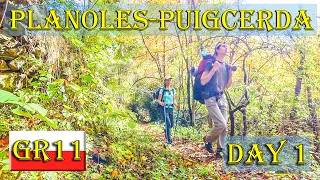 Bright Colorful October Hike from Planoles to Dorria on the GR11 trail in Pyrenees, Spain | Day 1