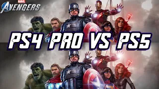 Marvel's Avengers PS4 Pro vs PS5 Gameplay