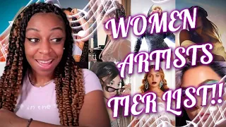 A BOP OR NOT?? | Ranking Women Artists | #tierlist