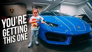 MY 3 YEAR OLD DAUGHTER MADE ME BUY THIS LAMBORGHINI!