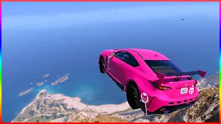 7 Minutes Of Mount Chiliad Car Crashes! - GTA 5 Mods