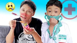 Yejun plays a Job Experience Game Play with Toys | Stroy for Children