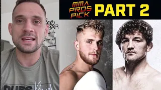 MMA Pros Pick ✅ Jake Paul vs. Ben Askren 🥊 Boxing Match  - Part 2