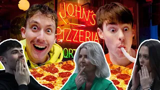 BRITISH FAMILY REACTS! Brits try New York’s Best Pizza for the first time!