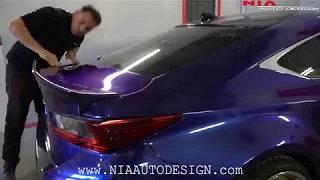 How to install Lexus RC rear duck tail spoiler. DIY RC350 RC200T RC300