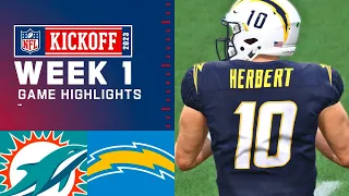 Dolphins vs. Chargers Week 1 - Madden 23 Simulation Highlights (Madden 24 Rosters)