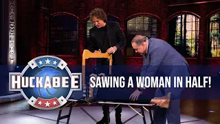 SAWING A WOMAN IN HALF! With Renowned Magician Greg Gleason | Jukebox | Huckabee