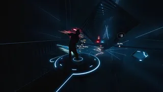 Doctor D VHS Glitch - beat saber testing wide angle mixed reality Liv client