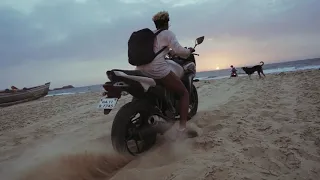 Bike stuck in sand