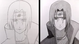 How to Draw Itachi Uchiha - Naruto
