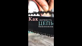 Как натянуть цепь бензопилы