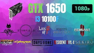 gtx 1650 + i3 10100f | test in 10 games in 2023 |1080P
