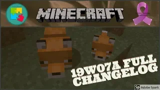 Minecraft Snapshot -19W07A Full Changelog & Gameplay