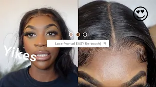 How to: fix lace frontal lifting | EASY Re-touch| beginner friendly