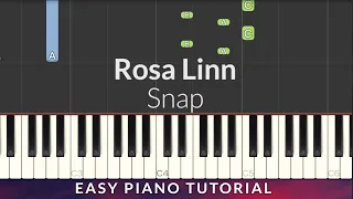 Rosa Linn - SNAP EASY Piano Tutorial + Lyrics