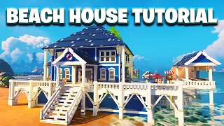 How to Build This Beach House in LEGO Fortnite!