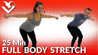 25 Minute Full Body Stretching Exercises - How to Stretch to Improve Flexibility & Mobility Routine