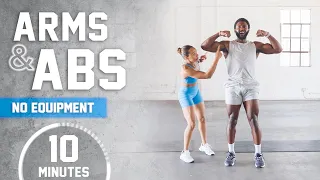 10 Minute Arms & Abs [No Equipment + Modifications]