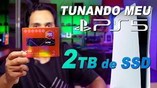 Tunando meu PS5! Instalando um SSD de 2TB nele,