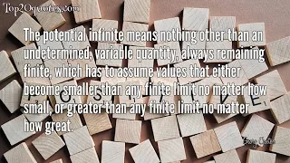 ☛ Top 20 Quotes of Georg Cantor - Mathematician