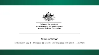 Symposium - Video 10: Nikki Jamieson, Moral trauma and veteran mental health
