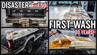 Disaster Barnyard Find | Extremely Dirty Ford | First Wash In 20 Years | Car Detailing Restoration